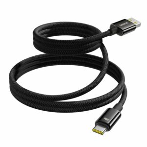 Cáp Sạc Nhanh Dây Nam Châm Chống Rối Baseus Tungsten Gold Magnetic USB to Type-C 100W